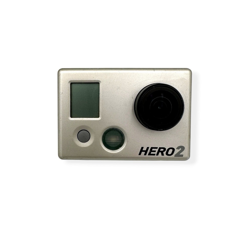 GoPro Hero 2 HD2-14 Silver/Black 1.5" Display Wi-Fi USB Action Camera - Tested